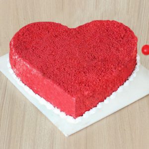 red heart cake - nanjil cakes