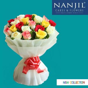 white sparkle bouquets-nanjil cakes