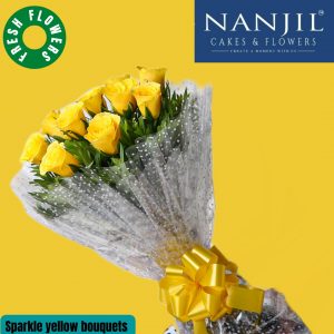 yellow rose bouquets-nanjil cakes